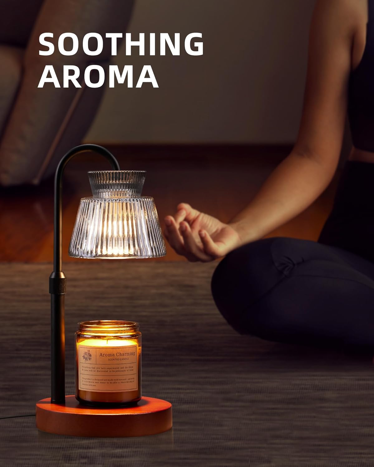 Dimmable Candle Warmer Lamp with Timer – Electric Wax Melt Warmer for Scented Jar Candles, 2 Bulbs Included, Great Birthday & Housewarming Gift