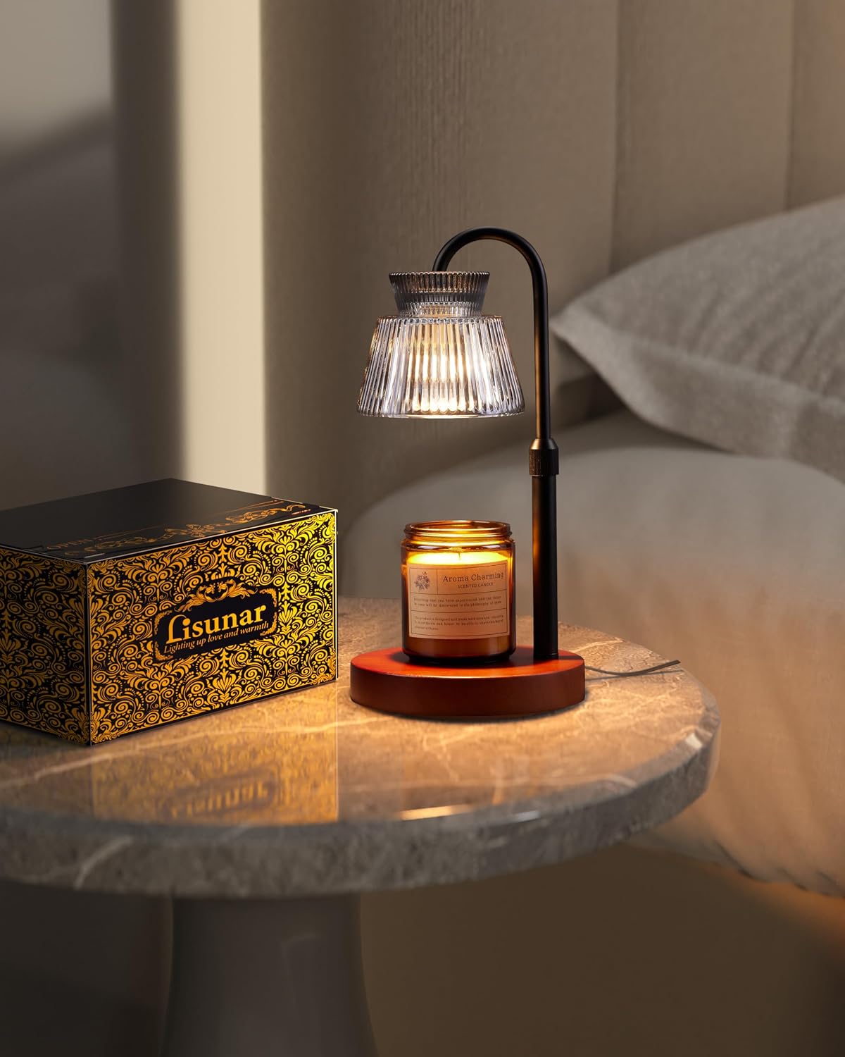 Dimmable Candle Warmer Lamp with Timer – Electric Wax Melt Warmer for Scented Jar Candles, 2 Bulbs Included, Great Birthday & Housewarming Gift