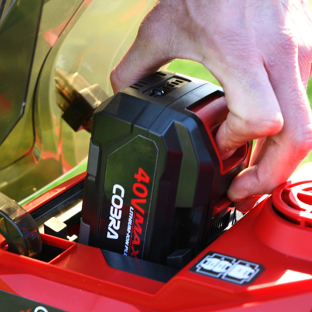 Cobra MX4340VX 43cm 40V MAX+ Lithium-Ion Push Cordless Lawn Mower (with 4Ah Battery & Charger)