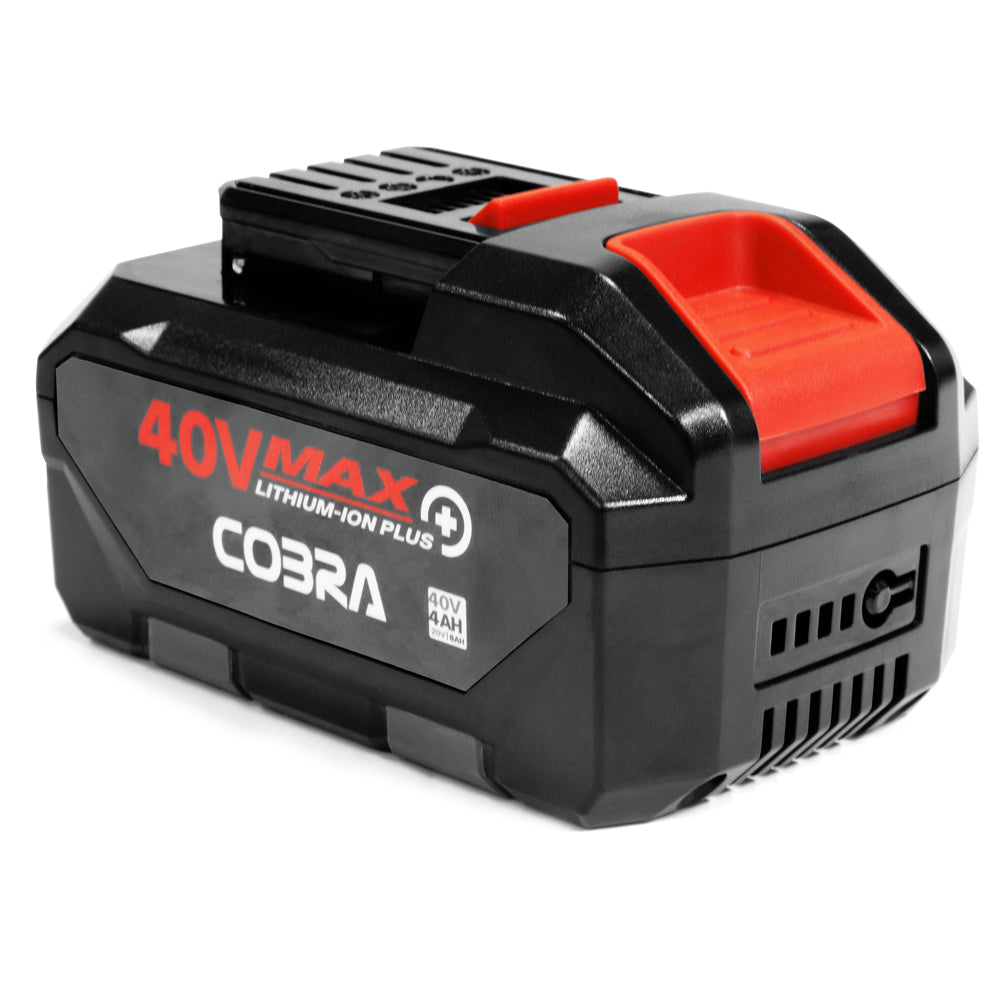 Cobra RM4340VX 40V MAX+ Push Rear Roller Cordless Lawn Mower (with 1 x 40V 4Ah Battery & Fast Charger)