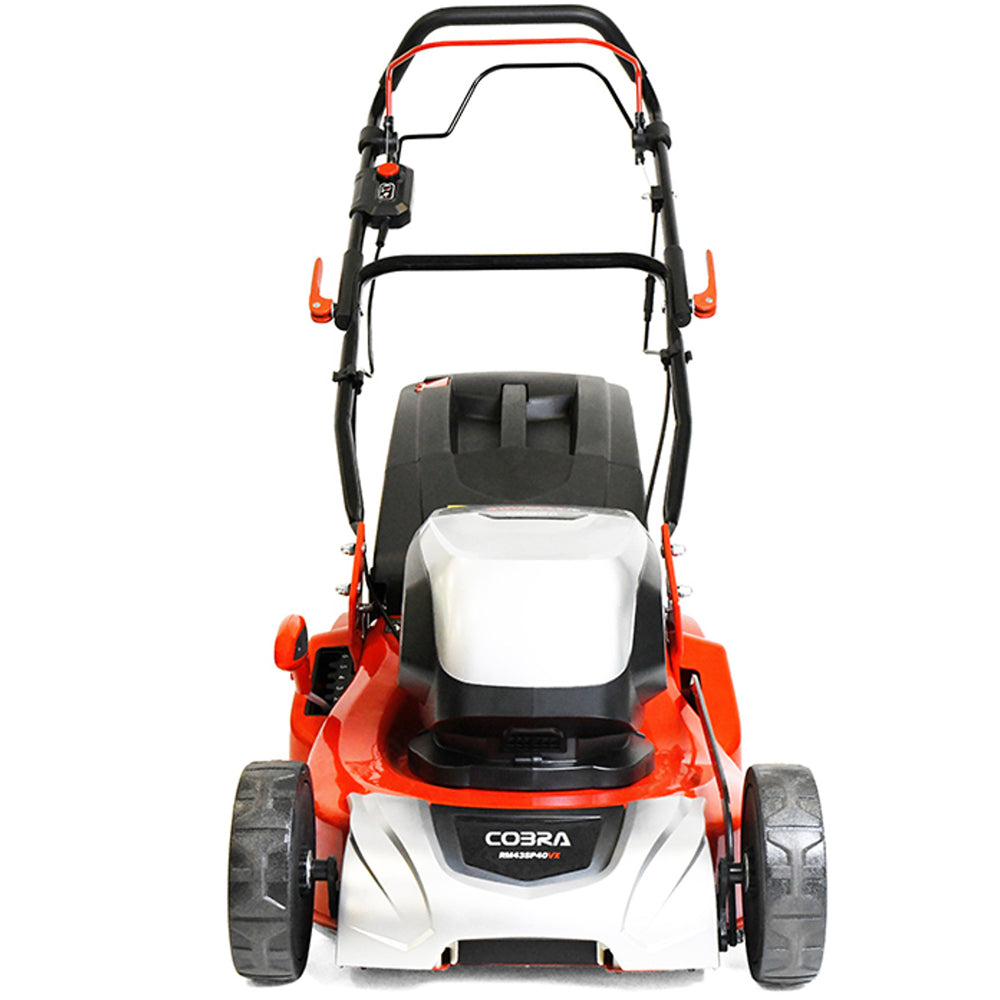Cobra RM43SP40VX 40V MAX+ Self-Propelled Rear Roller Cordless Lawn Mower (with 2 x 40V 4Ah Battery & Fast Charger)