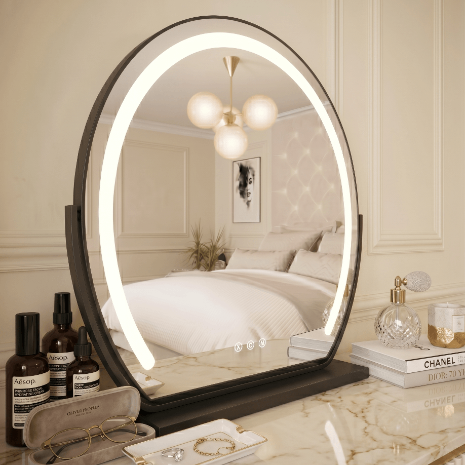 797891e5a79f1b5fc7a0483003b2018d.png Elara LED Vanity Mirror Black - Image 1