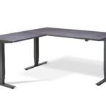 Stockholm Height Adjustable Corner Desk(With Bluetooth Control)