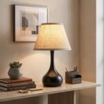 GreenFx Touch Bedside Table Lamp – 3-Way Dimmable with Fabric Shade - Image 5