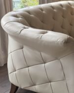 Luxe natural leather armchair - Image 2