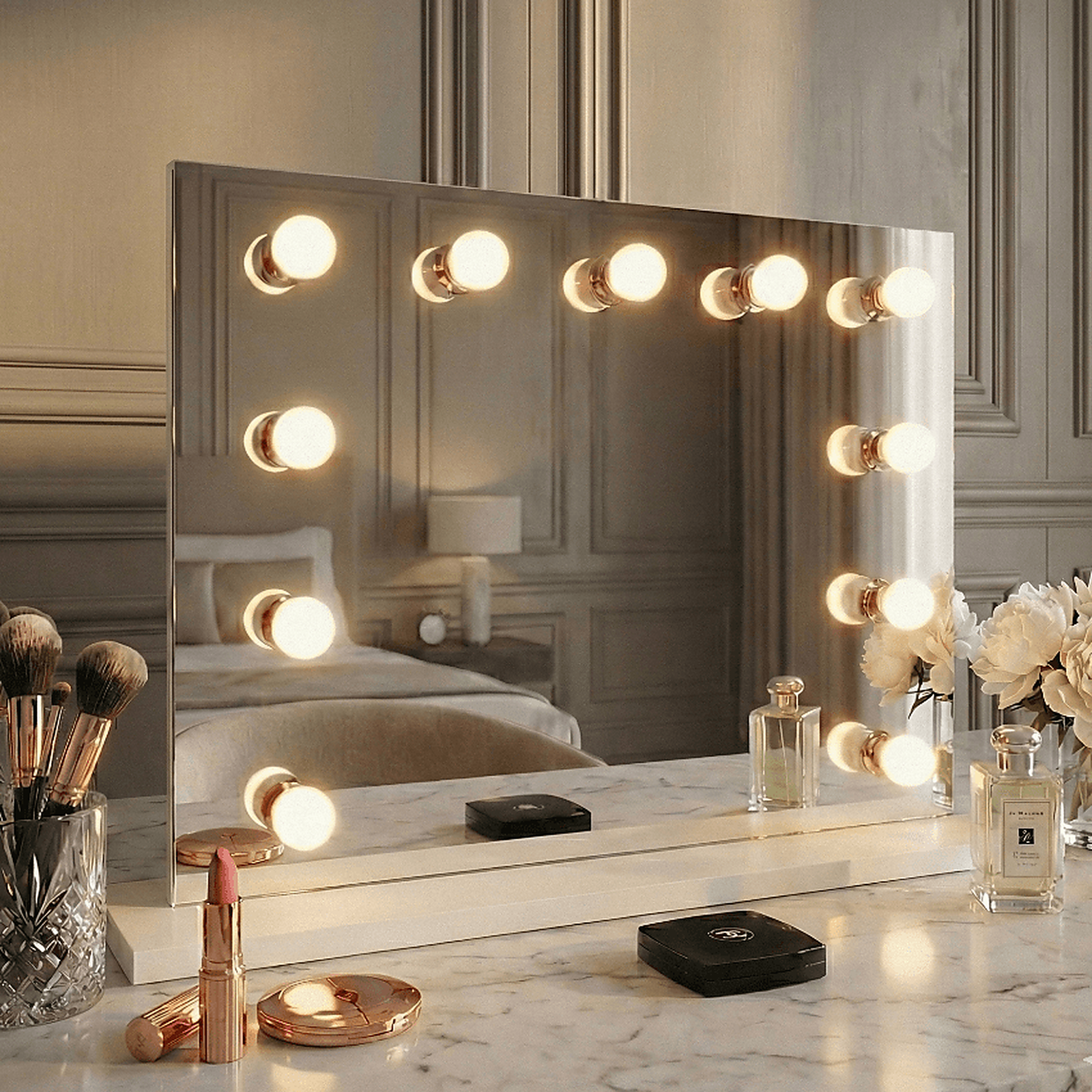 fbcf7a216f1eab2c469a444ef65c8c70.png Hepburn Hollywood Mirror 80x60cm - Image 1